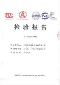 消防產(chǎn)品檢驗(yàn)報(bào)告