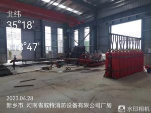 消防設(shè)備試驗平臺（正在試驗中的七氯丙烷泡沫滅火系統(tǒng)）